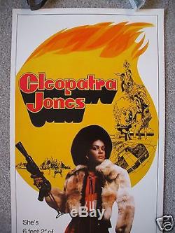 Cleopatra Jones 1973 Original Movie Poster Insert Tamara Dobson Blaxploitation