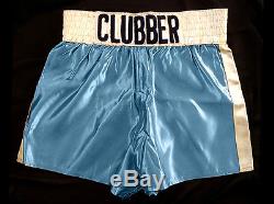 Clubber Lang (Mr. T) screen used movie boxing robe & shorts Rocky 3 Stallone