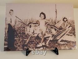 Collector Metal Photo signs Shirley Temple with Grasshopper Limited Edition