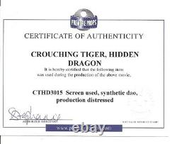 Crouching Tiger, Hidden Dragon Screen Used Dao Distressed Sword Coa