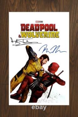 DEADPOOL & WOLVERINE Signed Movie Poster 11x17 with COA Authentic Memorabilia