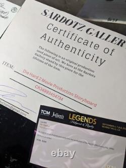 DIE HARD 2 Movie Props Production Art Storyboards lot ACTION MOVIES X1