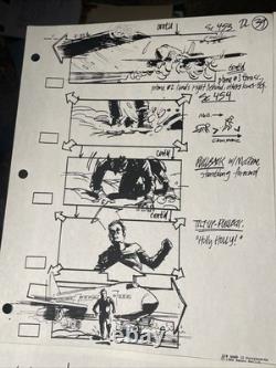 DIE HARD 2 Movie Props Production Art Storyboards lot ACTION MOVIES X1