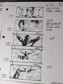 DIE HARD 2 Movie Props Production Art Storyboards lot ACTION MOVIES X1