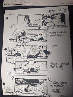 DIE HARD 2 Movie Props Production Art Storyboards lot ACTION MOVIES X1