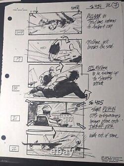 DIE HARD 2 Movie Props Production Art Storyboards lot ACTION MOVIES X1