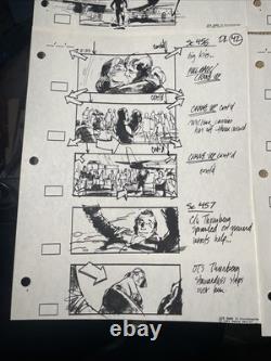 DIE HARD 2 Movie Props Production Art Storyboards lot ACTION MOVIES X1