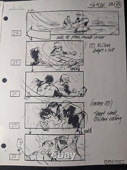 DIE HARD 2 Movie Props Production Art Storyboards lot ACTION MOVIES X1