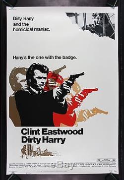 DIRTY HARRY 40X60 CineMasterpieces ORIGINAL MOVIE POSTER 1971 CLINT EASTWOOD
