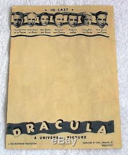 Dracula Original Movie Herald Ultra Rare