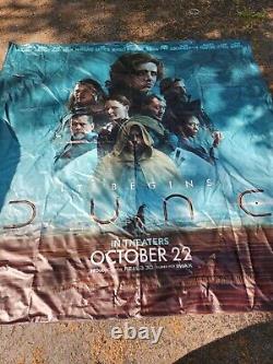 DUNE 2021 Original 8X8' US Movie Theater Cloth Vinyl Banner Mint Rare