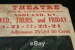 DW Griffith AMERICA Window Card 1924 Capital Theatre Ashland, KY