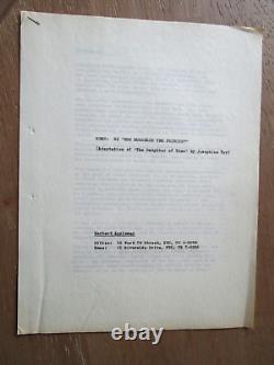 Daughter Of Time by Josephine Tey SCREENPLAY TREATMENT & CORRESPONDENCE E7P