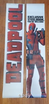Deadpool 2015 Steel Book Best Buy Exclusive DVD/Blu-ray Movie Display Banners