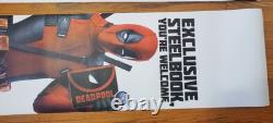 Deadpool 2015 Steel Book Best Buy Exclusive DVD/Blu-ray Movie Display Banners