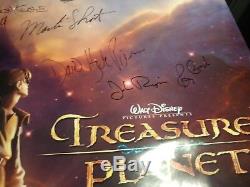 Disney's TREASURE PLANET signed by cast 9 AUTOGRAPHS DS Movie Poster 27x40