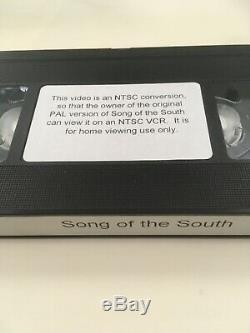 Disneys Song Of The South Movie With Two Formats Vhs For USA And Vhs Uk Pal