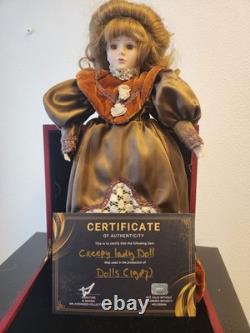 Dolls 1987 Original Production Used Creepy Lady Doll Movie Prop