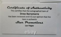 Drew Barrymore 8x10 Original Autograph Photo withCOA Authentic Movie Memorabilia