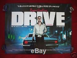 Drive 2011 Original British Quad Movie Poster Ryan Gosling Carey Mulligan D/s