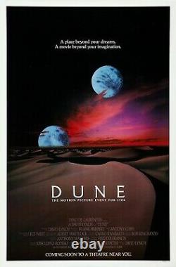 Dune (1984) Movie Poster Advance Version A, Original, SS, Unused, NM, Rolled