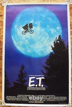 E. T. The Extra-terrestrial (1982) Original One-sheet Rolled Rare Moon Style