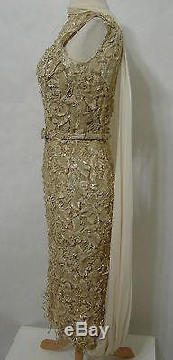 EDIE ADAMS Worn on The Frank Sinatra Show Vintage 50's Custom Tape Lace Dress