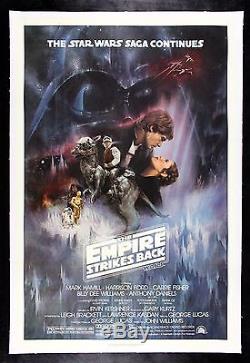EMPIRE STRIKES BACK CineMasterpieces 1980 GWTW ORIGINAL MOVIE POSTER STAR WARS