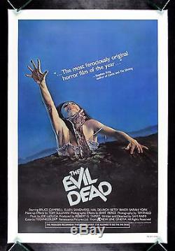 EVIL DEAD CineMasterpieces 1981 HORROR ZOMBIE SCARY ORIGINAL MOVIE POSTER