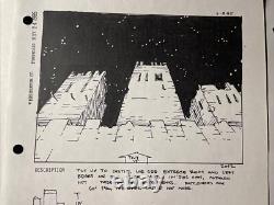 EWOKS THE BATTLE FOR ENDOR Star Wars Storyboards movie props George Lucas x1