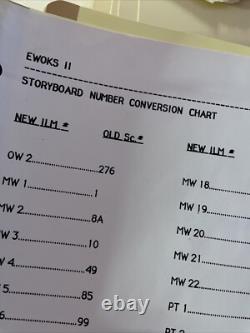 EWOKS THE BATTLE FOR ENDOR Star Wars Storyboards movie props George Lucas x1