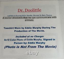 Eddy Murphy Dr Doolittle on Screen Worn Shirt with signed Photo and Coa