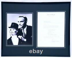 Edgar Bergen 16x20 Framed ORIGINAL Potato Salad Recipe & Photo Display