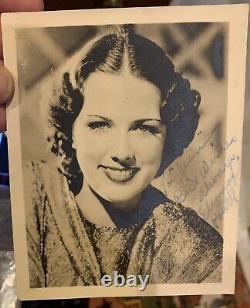 Eleanor Powell Autographed B&W Photograph with COA about 4 x 5