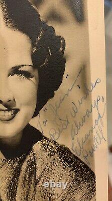 Eleanor Powell Autographed B&W Photograph with COA about 4 x 5