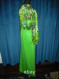 Elizabeth Montgomery Owned Worn 70's long sleeve gown Stylist Sydney Guilaroff