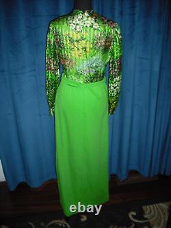 Elizabeth Montgomery Owned Worn 70's long sleeve gown Stylist Sydney Guilaroff