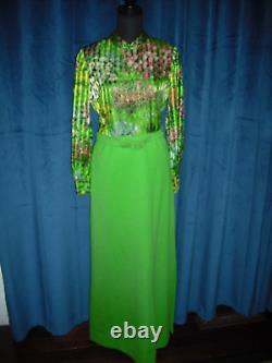 Elizabeth Montgomery Owned Worn 70's long sleeve gown Stylist Sydney Guilaroff