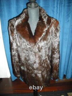 Elizabeth Taylor Owned Brown Fur Coat Monogrammed withname from Sydney Guilaroff