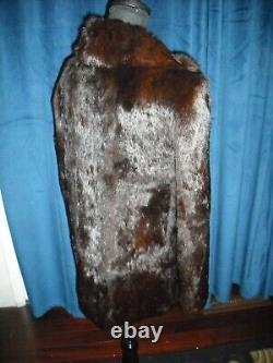 Elizabeth Taylor Owned Brown Fur Coat Monogrammed withname from Sydney Guilaroff