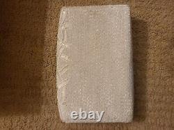 Elizabeth Taylor Owned /used white beaded evening bag from Sydney Guilaroff