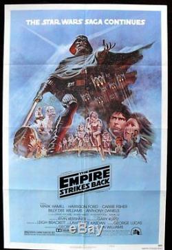 Empire Strikes Back Style B Original Folded 27x41 Mint Movie Poster Star Wars