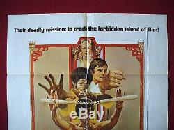 Enter The Dragon 1973 Original Movie Poster Bruce Lee Kung Fu Spectacular Unused