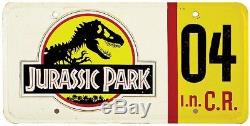 Explorer screen-used License Plate 04 from Jurassic Park (Universal, 1993)