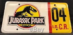 Explorer screen-used License Plate 04 from Jurassic Park (Universal, 1993)