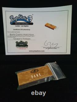 Extremely Rare! Brad Pitt Ocean's Thirteen Original Used Casino Matchbox Prop