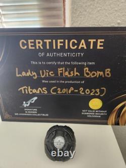 Extremely Rare! DC Universe Titans Original Screen Used Lady Vic Flash Bomb Prop