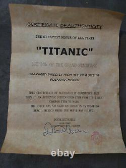Extremely Rare! Titanic 1997 Original Screen Used Piece of the Movie Ship Prop