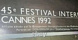 FESTIVAL de CANNES 1992 MARLE'NE DIETRICH ORIGINAL POSTER 24 X 32