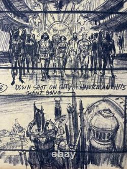 FLASH GORDON MOVIE props STORYBOARDS 1980 Sci-fi production art CREDITS! X1